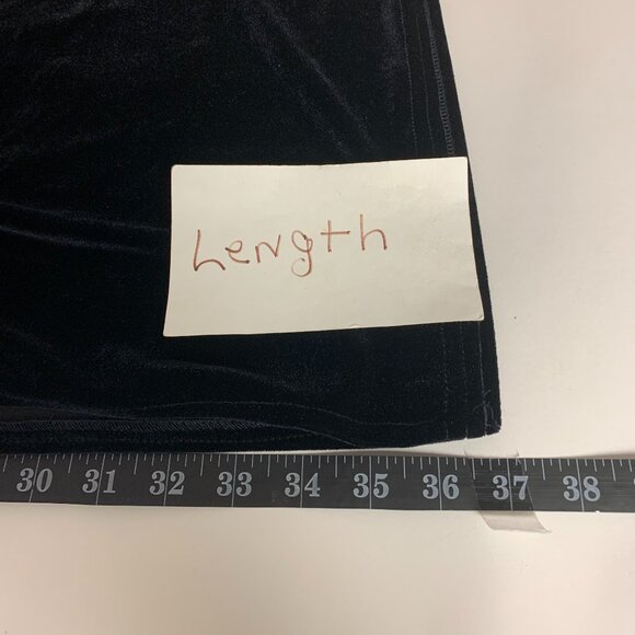 Star CC Velvet Skirt Maxi Black NWT Y2K Vintage Formal Feminine Goth Womens SZ M - Picture 7 of 9